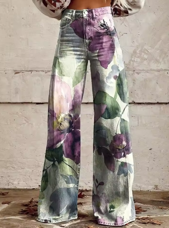Alessia | Boho Vintage Bukser med Unik og Raffineret Stil