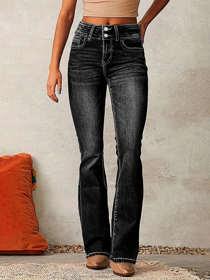Eva™ | Højtaljede Flared Jeans