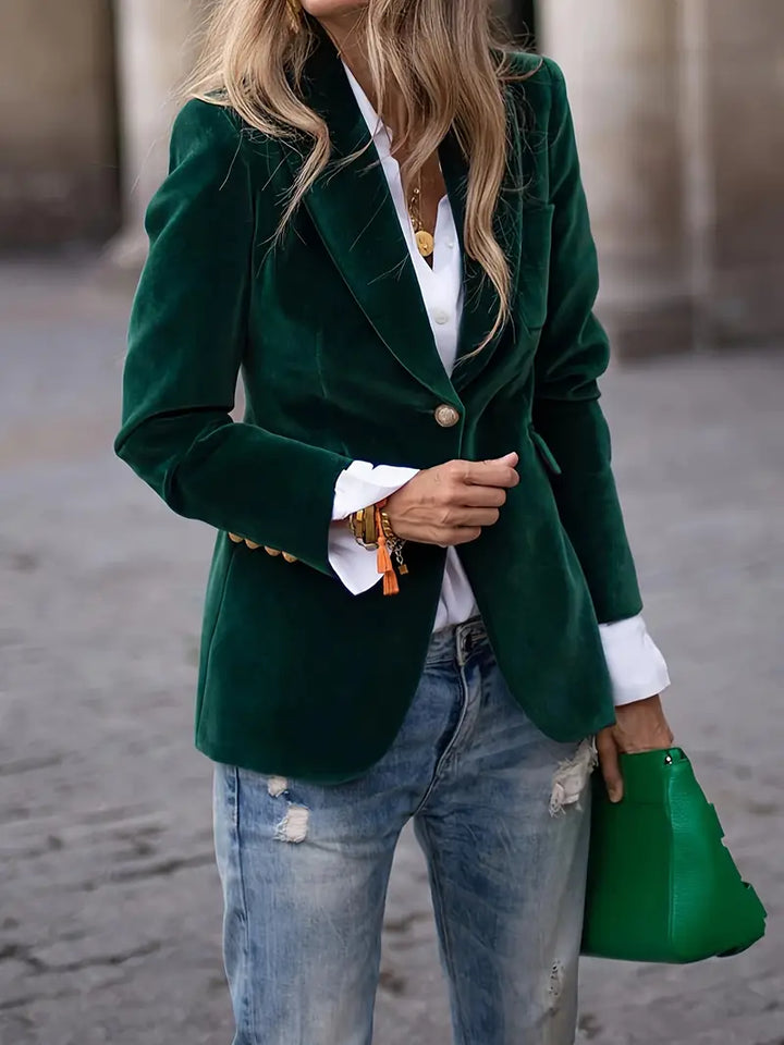 Savannah™ - Elegant Velour Blazer