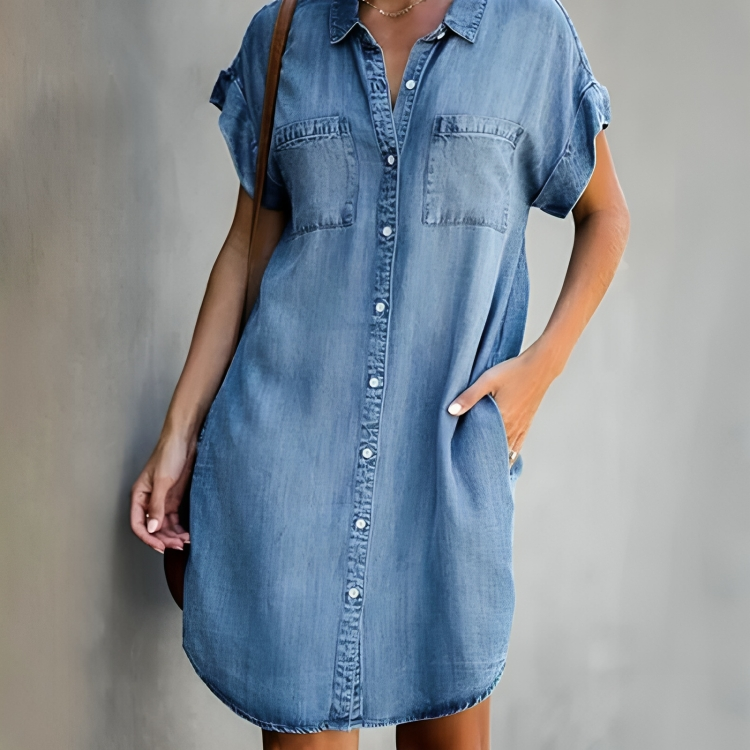 Luna | Zachte Denim Jurk
