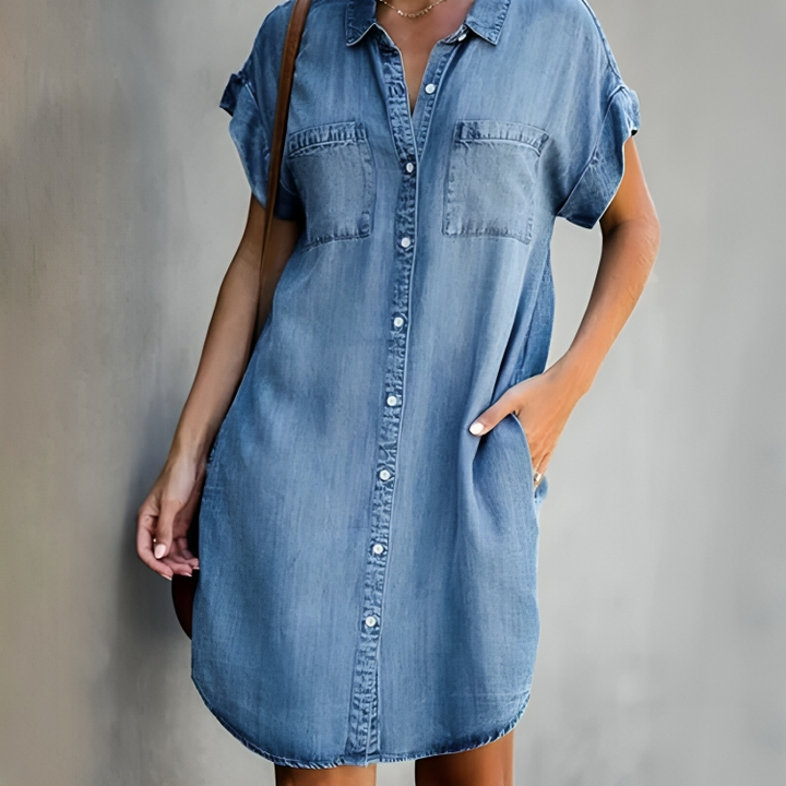 Luna | Zachte Denim Jurk