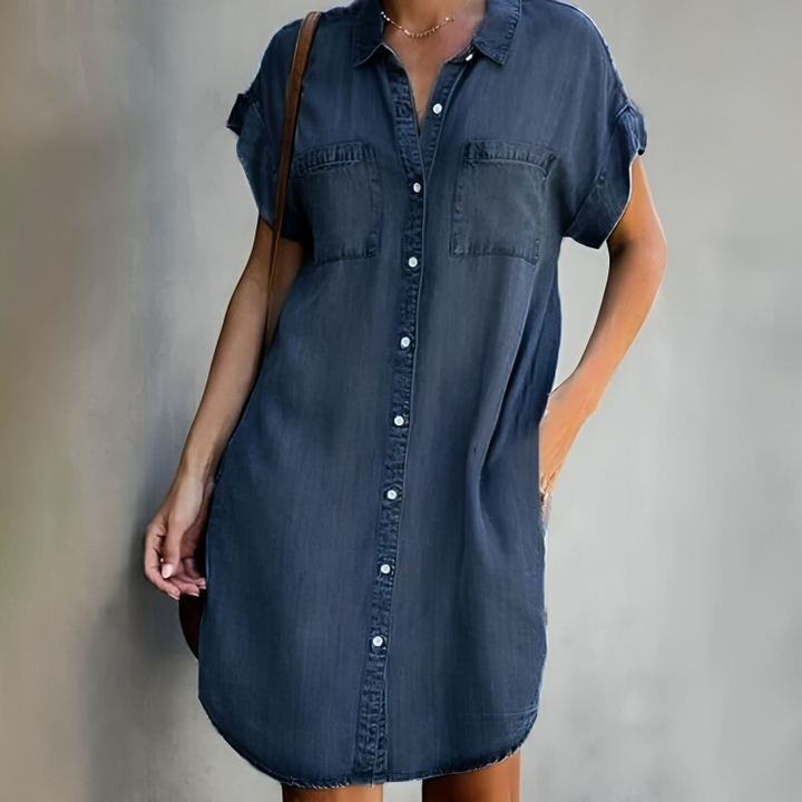 Luna | Zachte Denim Jurk