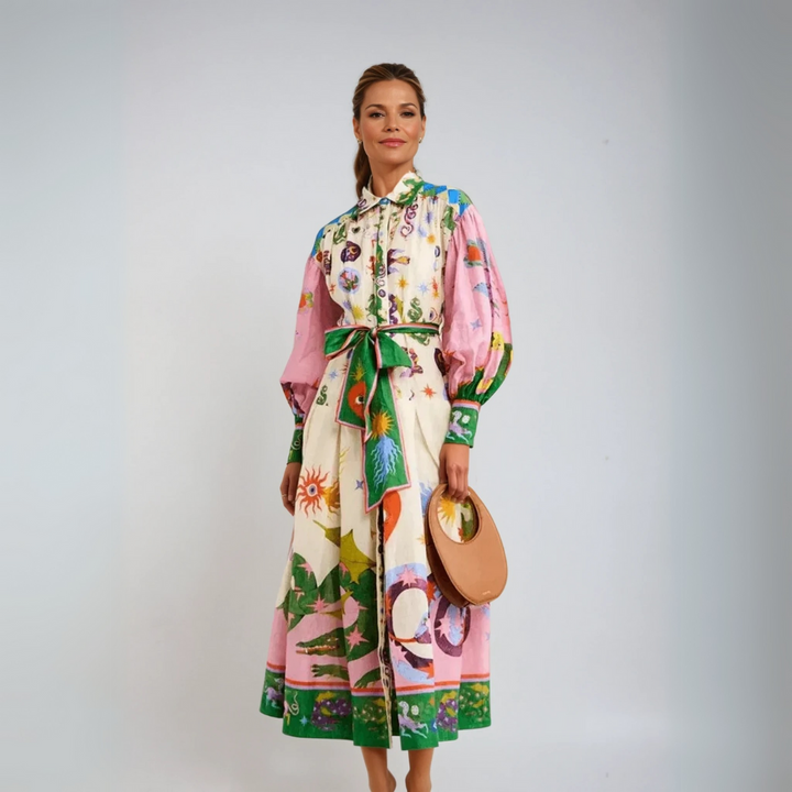 Dorthe™ | Chic Italiensk Maxi Kjole