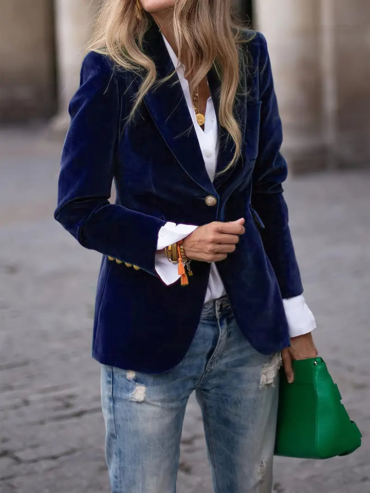Savannah™ - Elegant Velour Blazer
