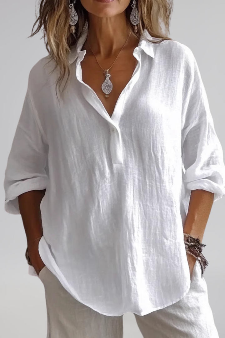 Givette™ | Isalina Afslappet Elegance Bluse