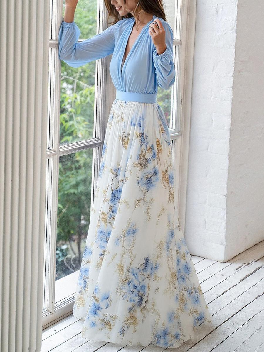 Elena™ - Maxi kjole med blomstertryk Dazzling