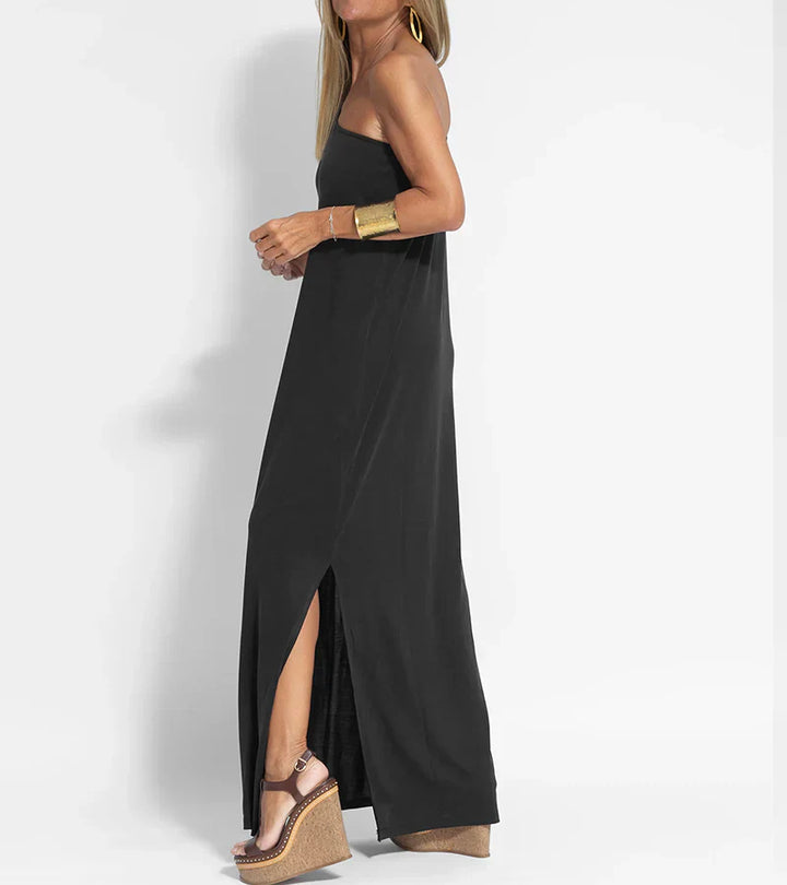 Loise - Stilfuld Maxi Kjole med One Shoulder