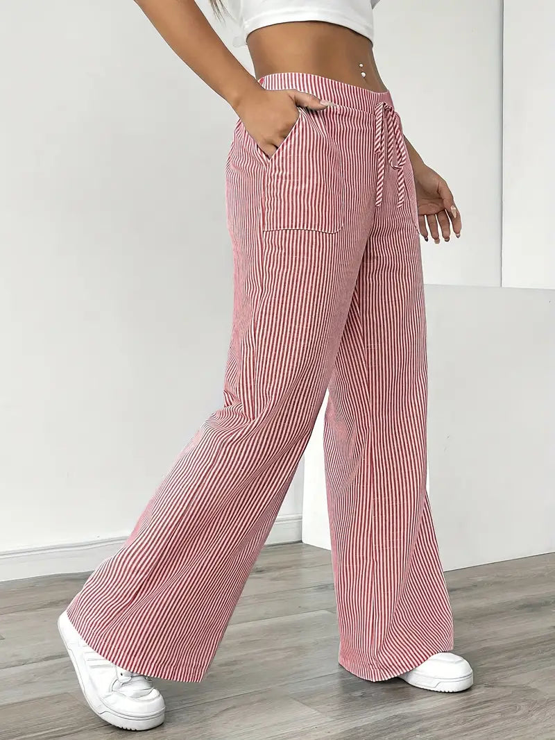 KARINA | STILFULDE STRIBEADE BUKSER