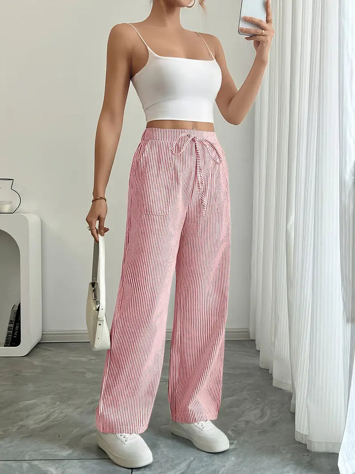 KARINA | STILFULDE STRIBEADE BUKSER