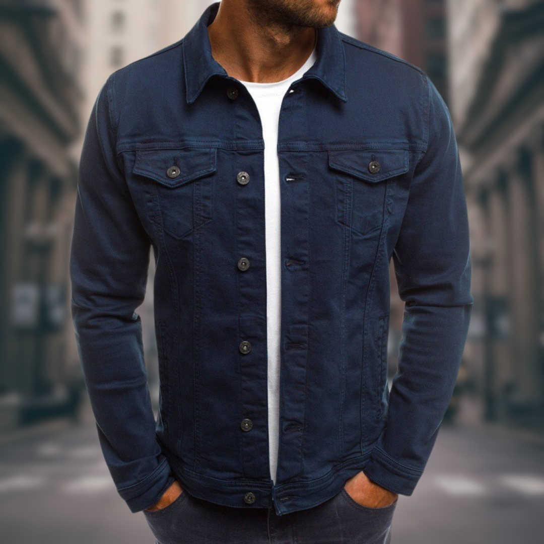 Niels | Moderigtig denimjakke