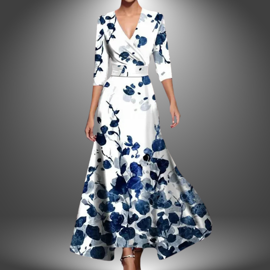 Ada | Stilfuld Blomster Maxi Kjole