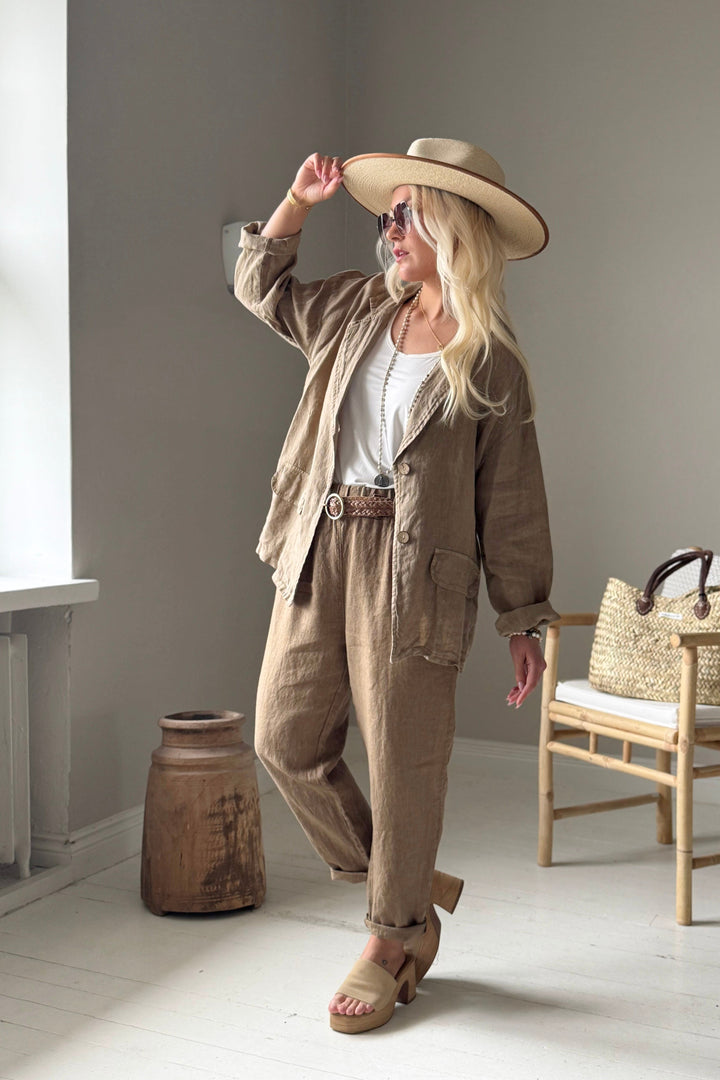Weekend linned blazer, savanna