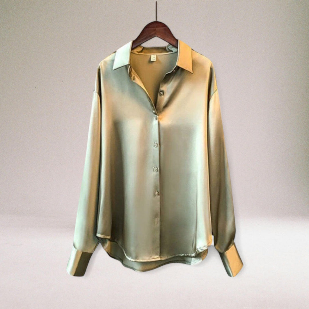 Anne-Mette® | Klassisk bluse i høj kvalitet satin