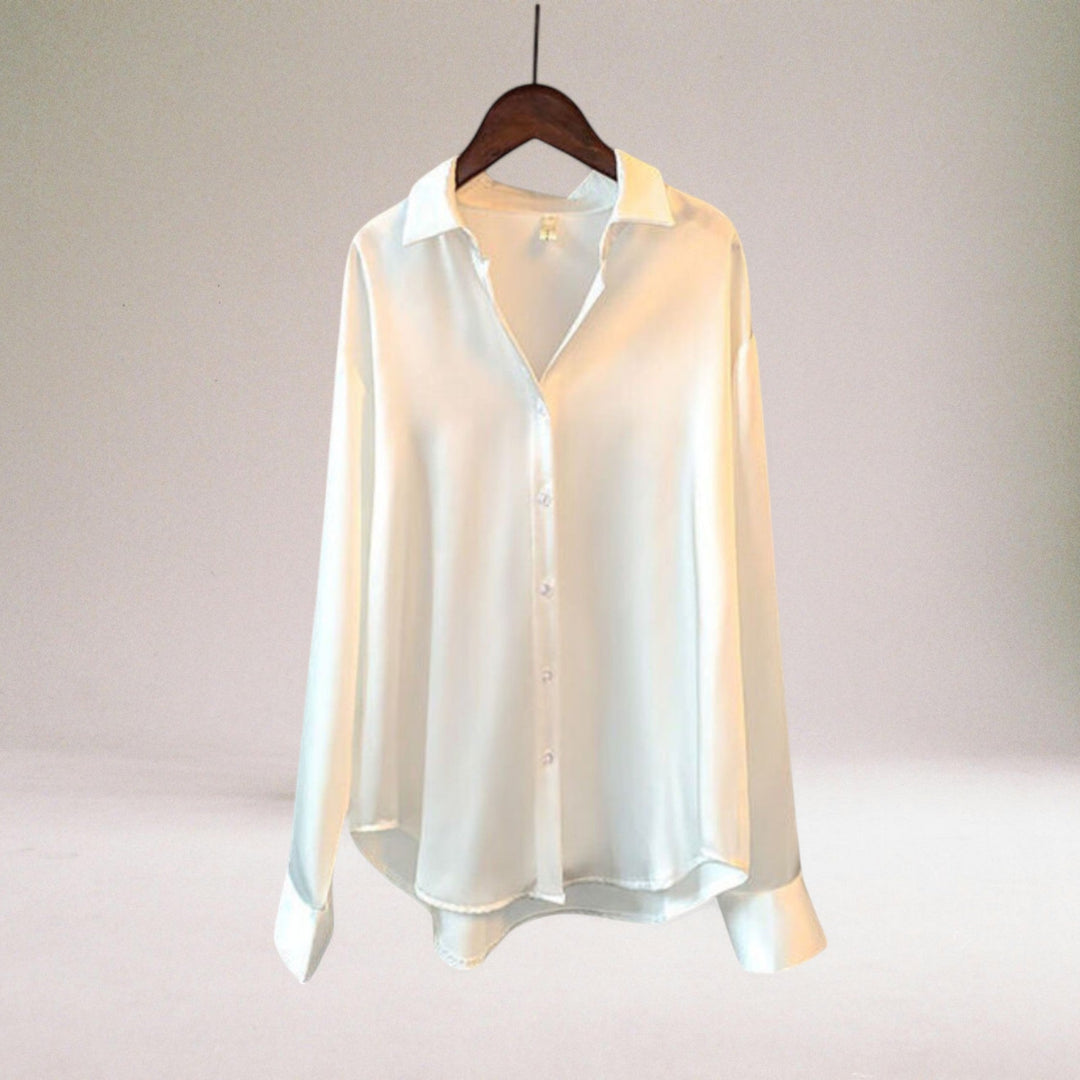Anne-Mette® | Klassisk bluse i høj kvalitet satin