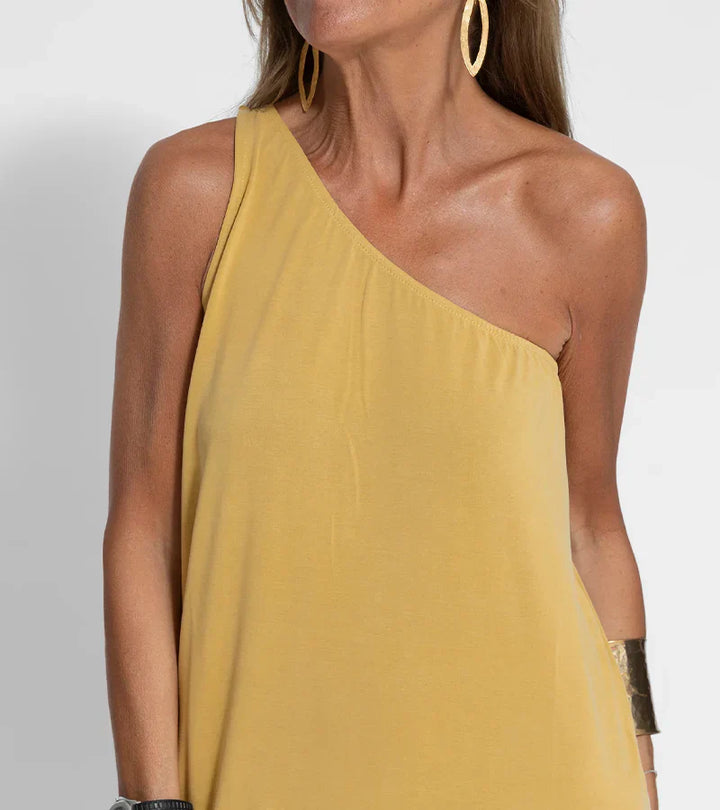 Loise - Stilfuld Maxi Kjole med One Shoulder