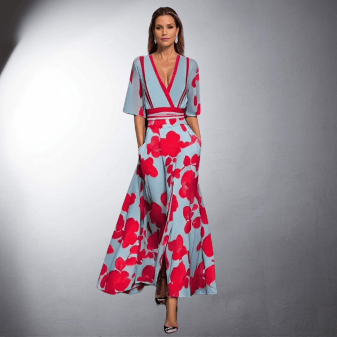 Lisbet® | Elegant Blomsterkjole Håndlavet