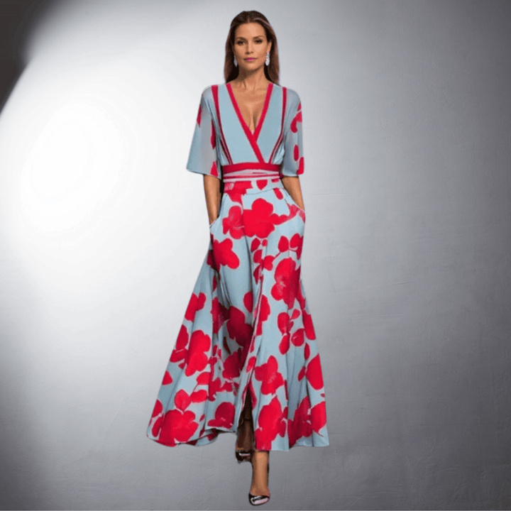 Lisbet® | Elegant Blomsterkjole Håndlavet