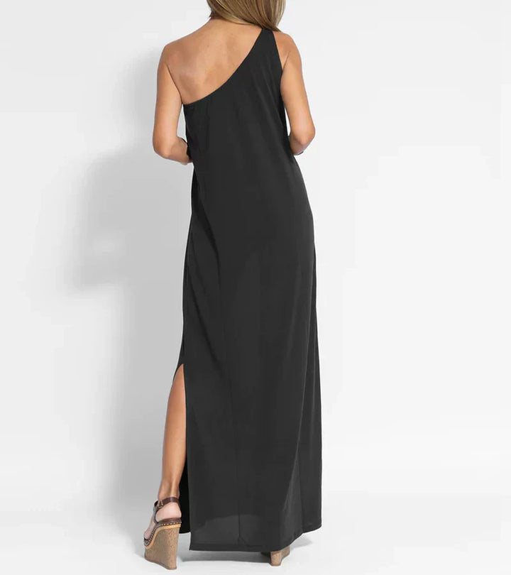 Loise - Stilfuld Maxi Kjole med One Shoulder