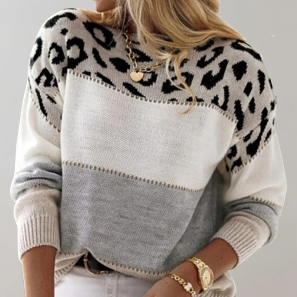 Nanna | Leopard Print Casual Sweater