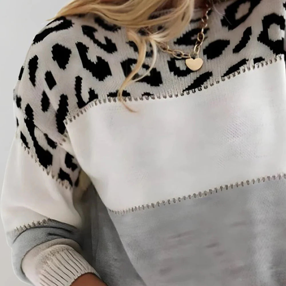 Nanna | Leopard Print Casual Sweater