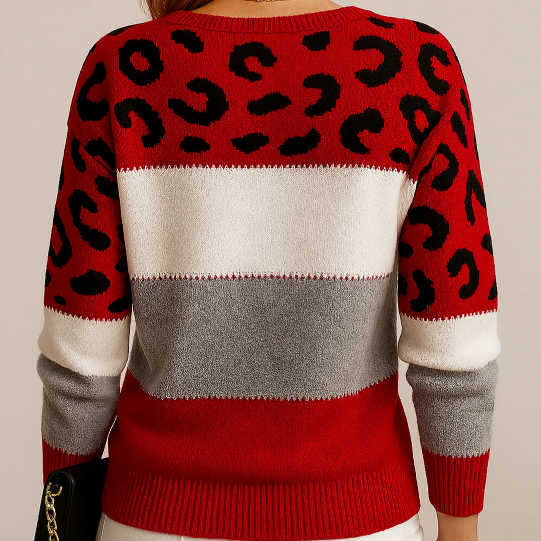 Nanna | Leopard Print Casual Sweater
