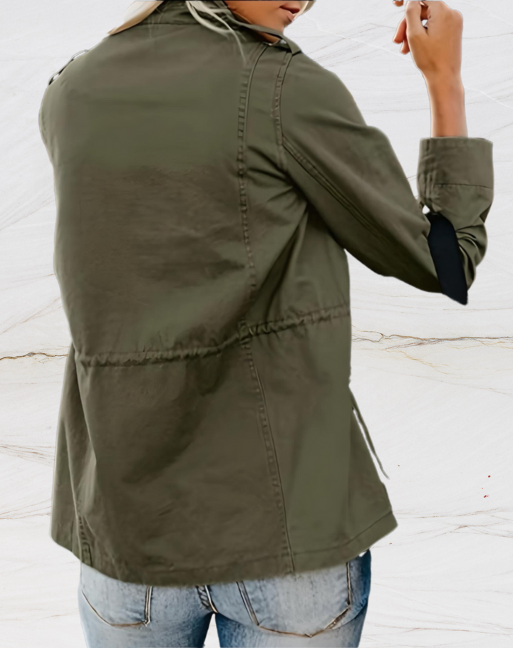 ELVIRA™ | Casual Utility Jakke med Elegant Kant