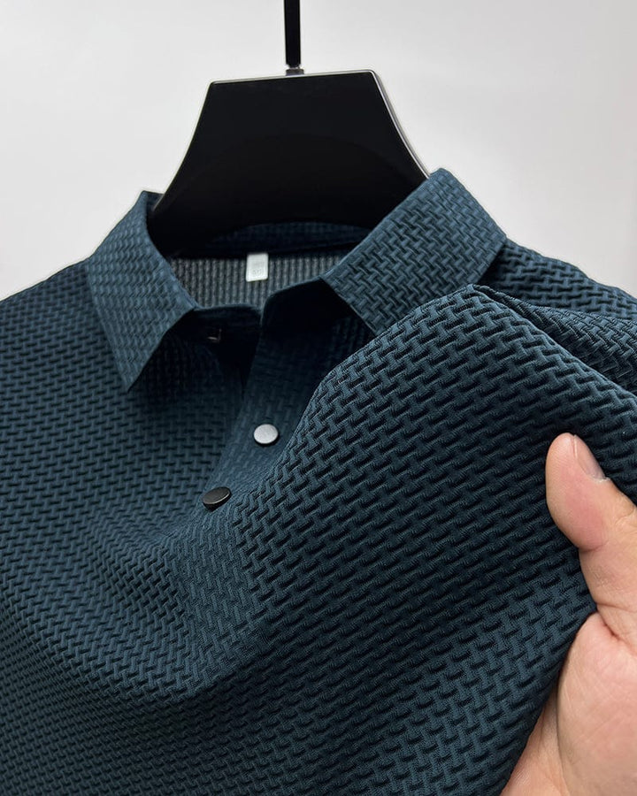 Frederik | Stilfuld Tekstureret Polo Shirt til Mænd