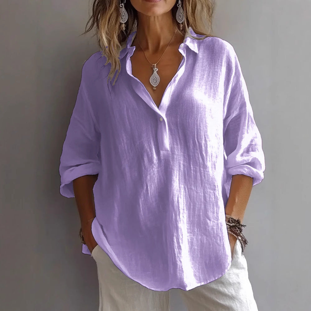 Givette™ | Isalina Afslappet Elegance Bluse