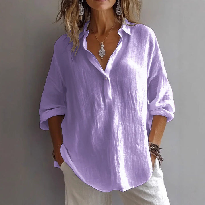 Givette™ | Isalina Afslappet Elegance Bluse