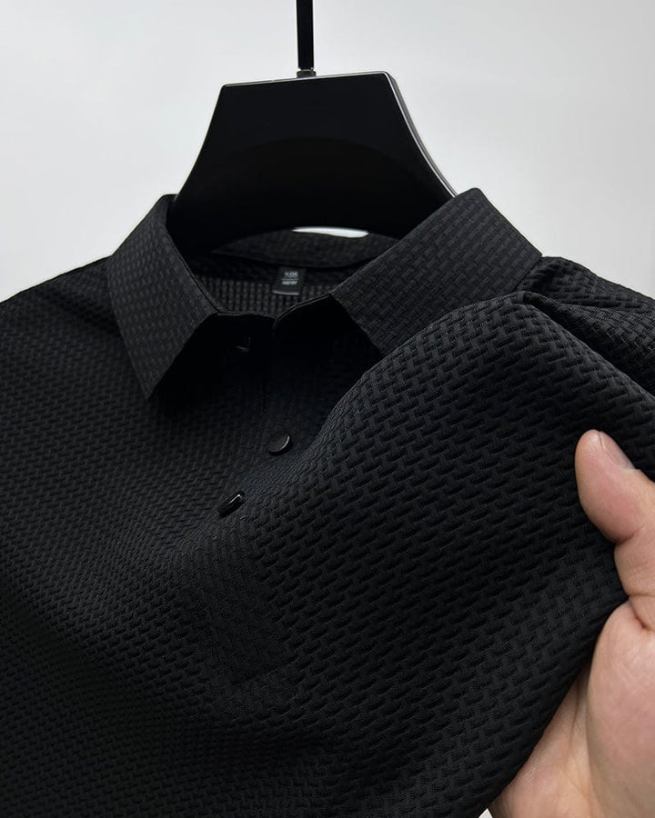 Frederik | Stilfuld Tekstureret Polo Shirt til Mænd