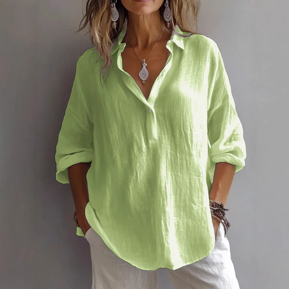 Givette™ | Isalina Afslappet Elegance Bluse