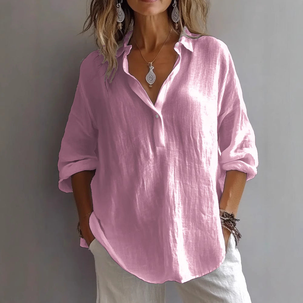 Givette™ | Isalina Afslappet Elegance Bluse