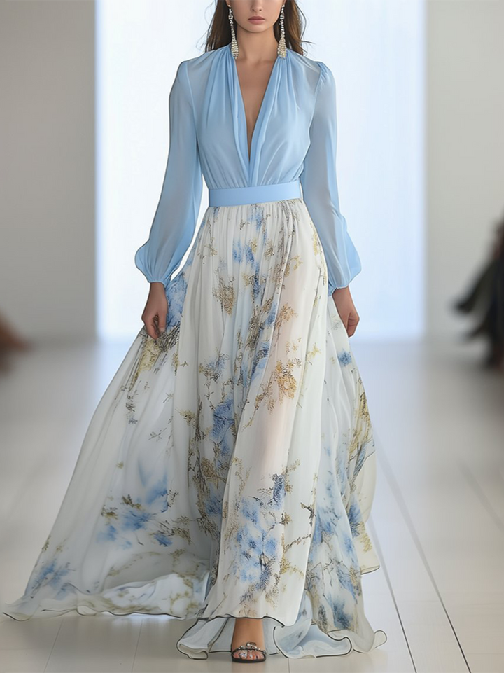 Elena™ - Maxi kjole med blomstertryk Dazzling