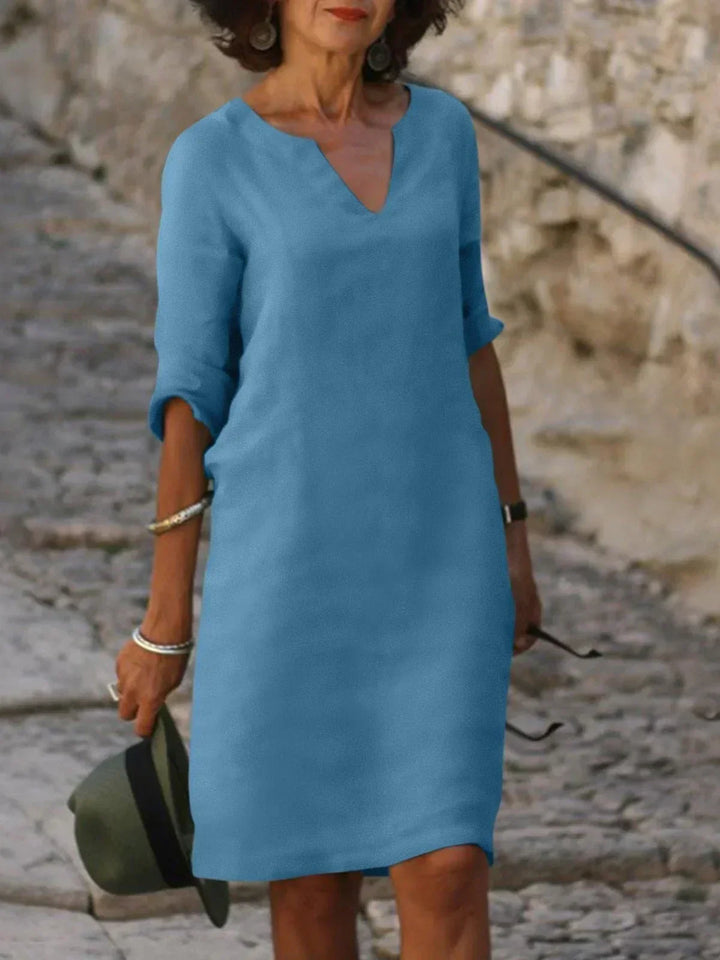 Josette™ | Elegant Kjole med V-hals