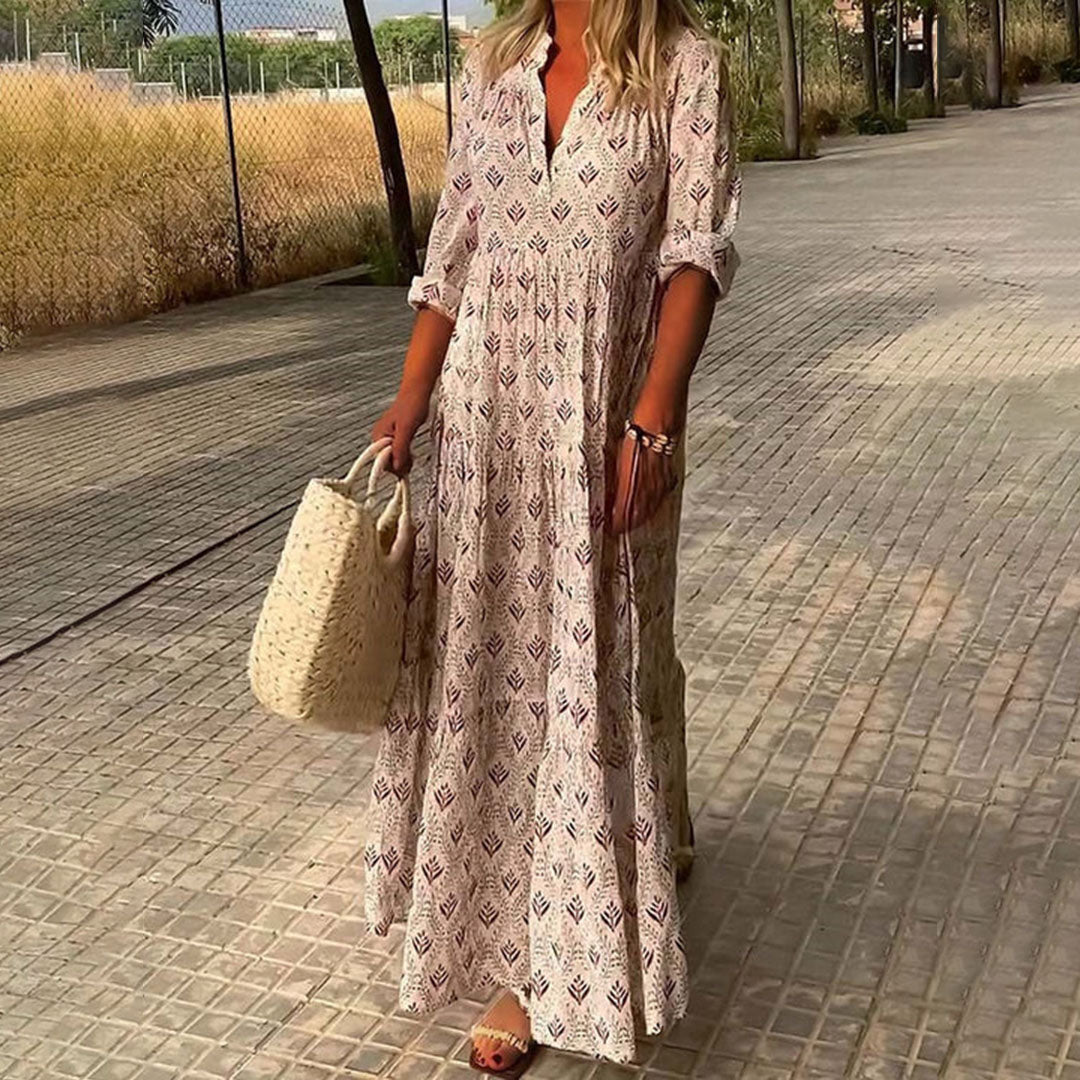 YVONNE – BOHO MAXI KJOLE