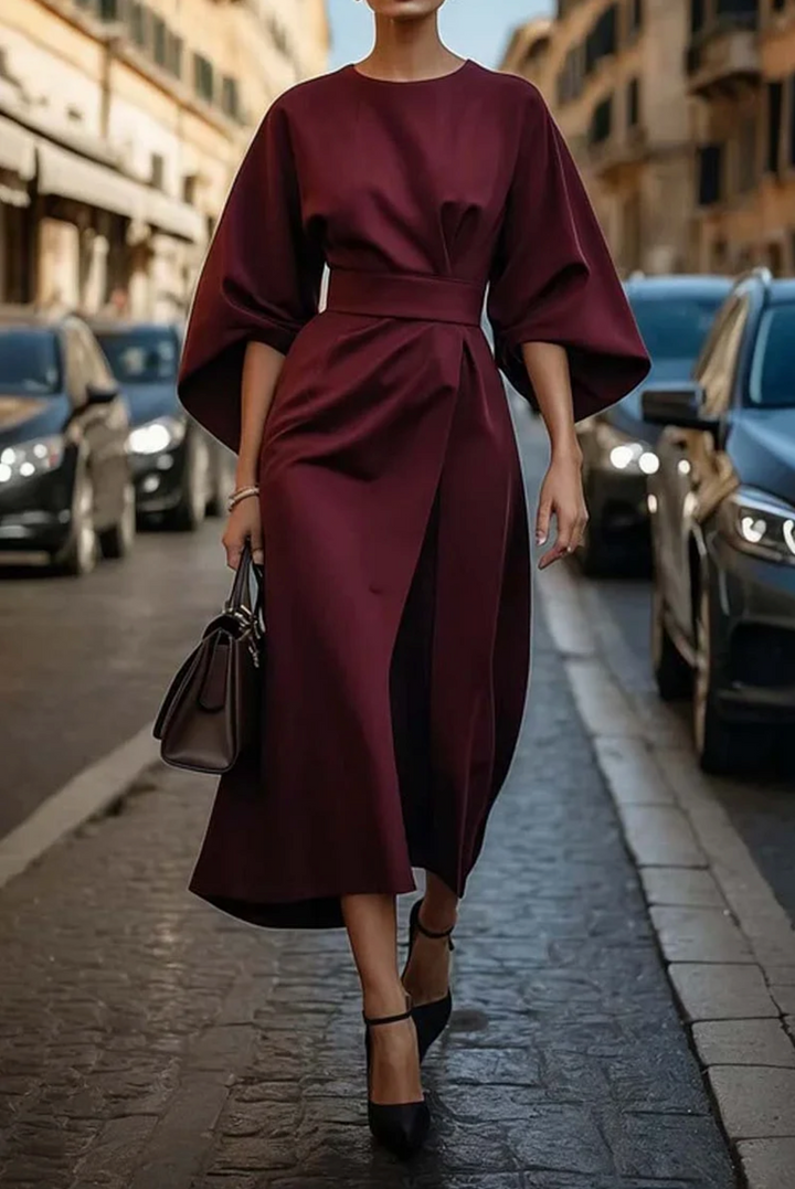 Louise – Elegant kjole med lanterneærmer