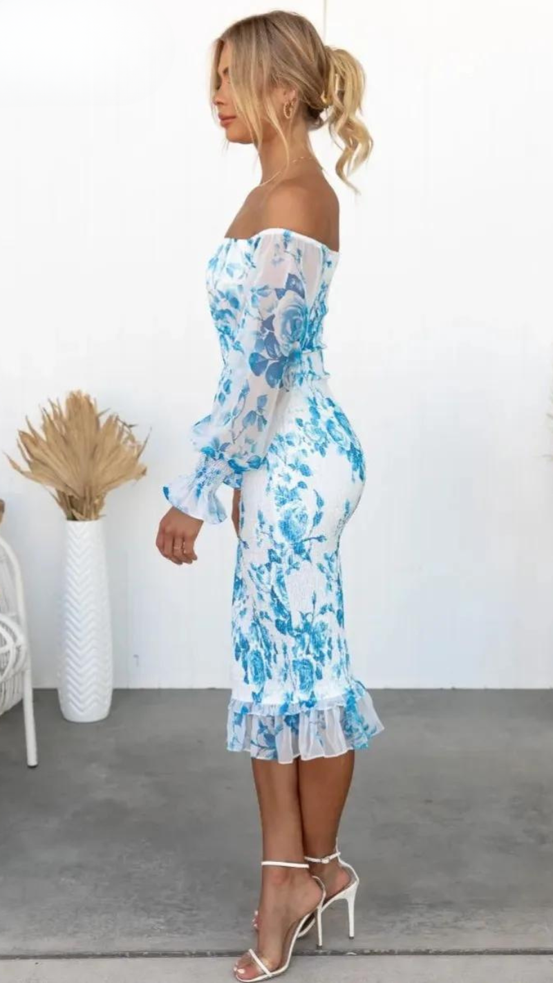 Kendall | Luxe Midi Kjole (Næsten udsolgt)