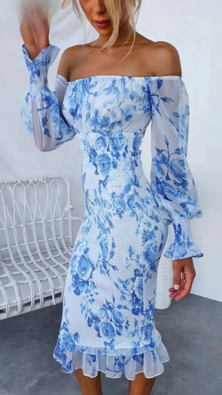 Kendall | Luxe Midi Kjole (Næsten udsolgt)