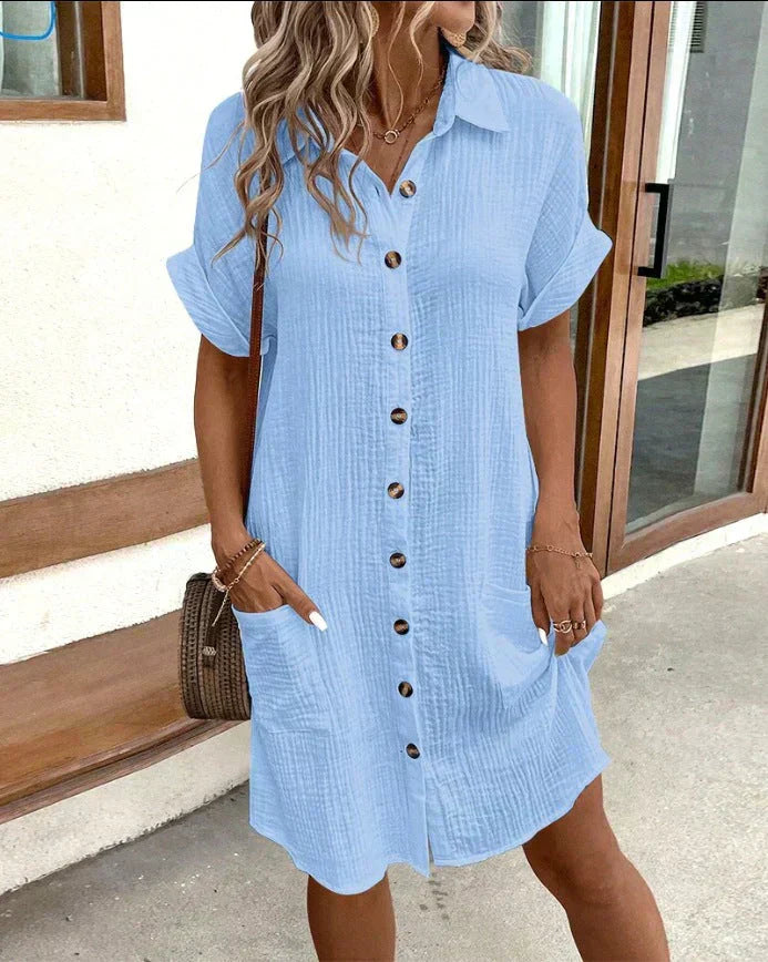Celest Elegant Polo Kjole (Næsten Udsolgt)