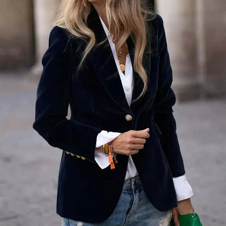 Savannah™ - Elegant Velour Blazer