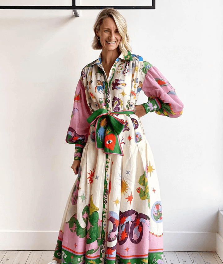 Dorthe™ | Chic Italiensk Maxi Kjole