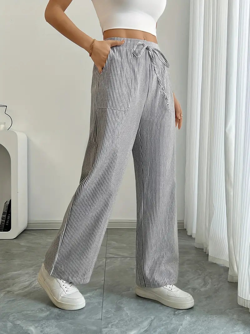 KARINA | STILFULDE STRIBEADE BUKSER