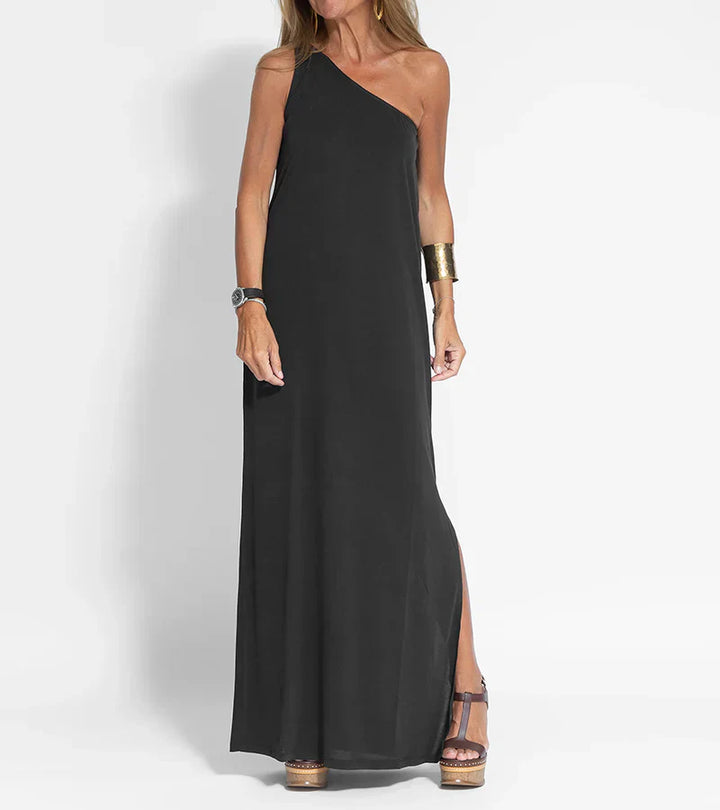 Loise - Stilfuld Maxi Kjole med One Shoulder