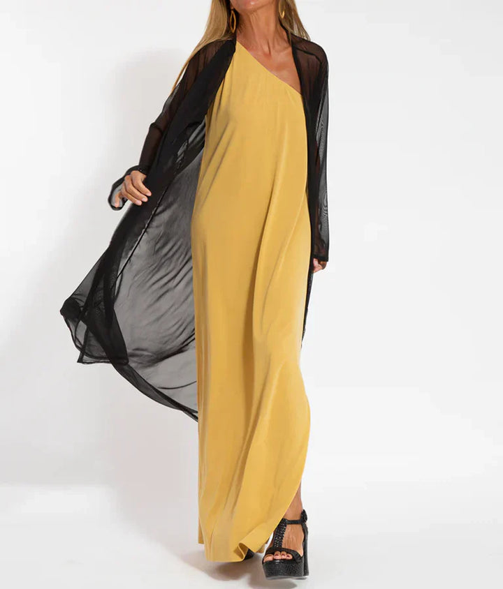 Loise - Stilfuld Maxi Kjole med One Shoulder