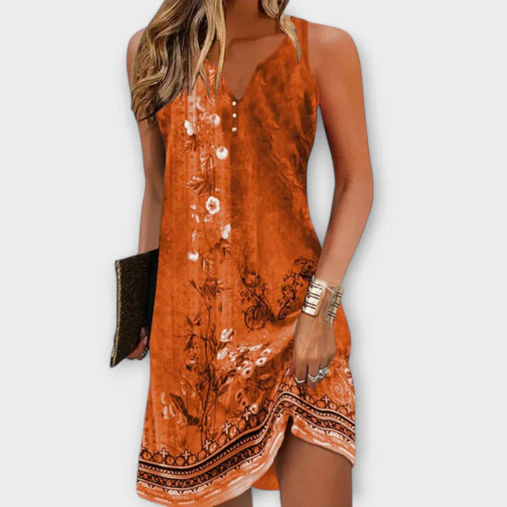 Amelia™ - Blomstret Midikjole