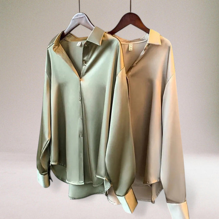 Anne-Mette® | Klassisk bluse i høj kvalitet satin