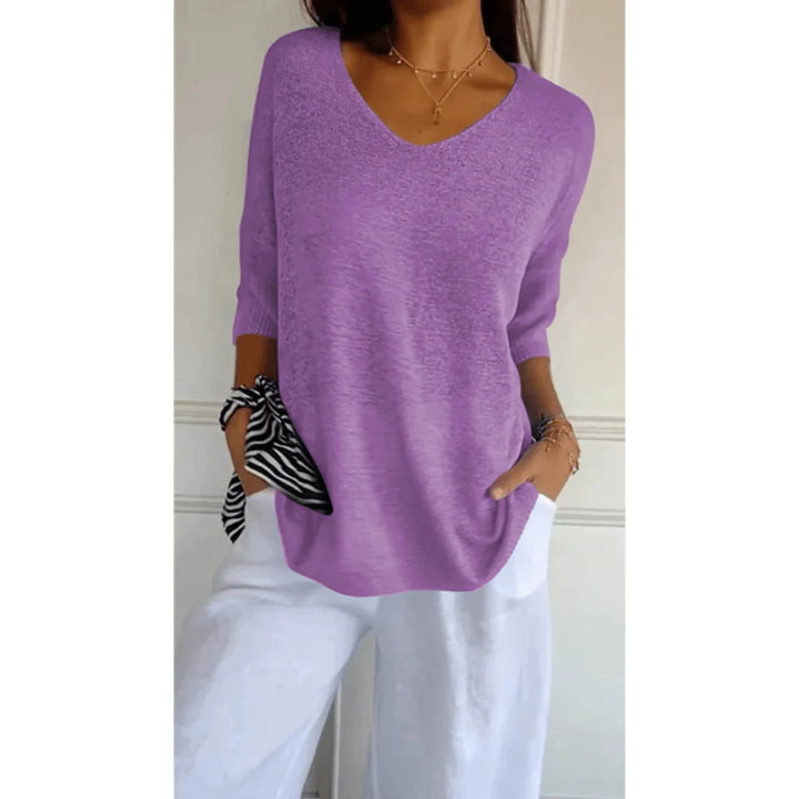 Marisse – Elegant V-hals Skjorte