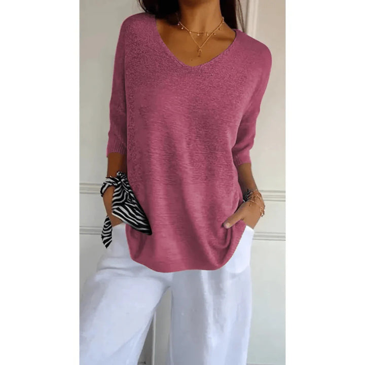 Marisse – Elegant V-hals Skjorte