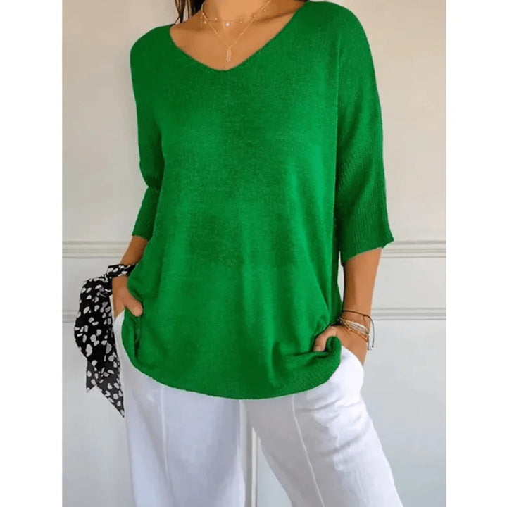 Marisse – Elegant V-hals Skjorte