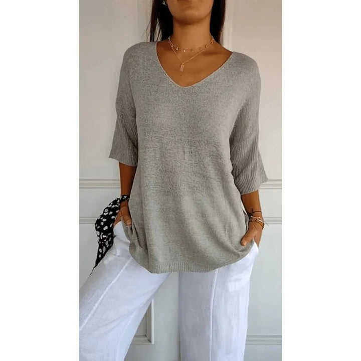 Marisse – Elegant V-hals Skjorte